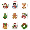 9pcs DIY Double-Sided Rhinestone Acrylic Diamond Painting Christmas Tree Pendant(Christmas Tree)