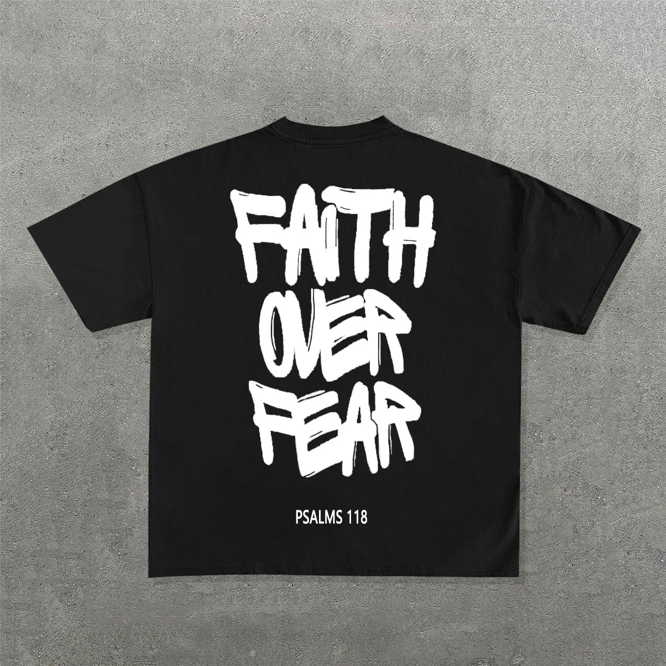 Sopula Faith Over Fear Print 100% Cotton T-Shirt - SOPULA
