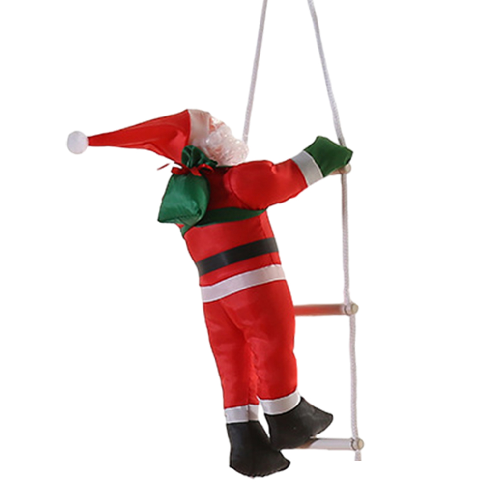 Christmas Pendant Cute Climbing Santa Claus Pendant Creative for Christmas Decor