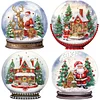 (Multistyle) Boule De Cristal De No&euml;l Forme Sp&eacute;ciale Diamant Peinture 30X30CM