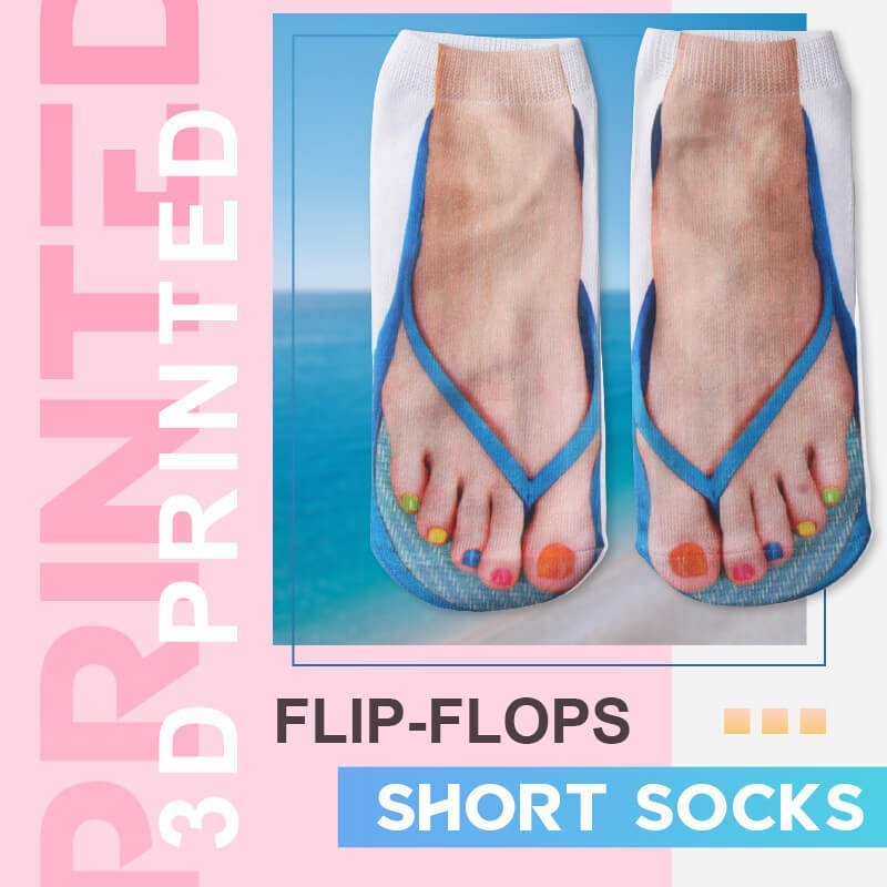 3D Printed Flip-Flops Short Socks
