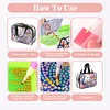 DIY Peacock Diamond Art Rhinestone Makeup Bag Transparent PVC Storage Pack Gift