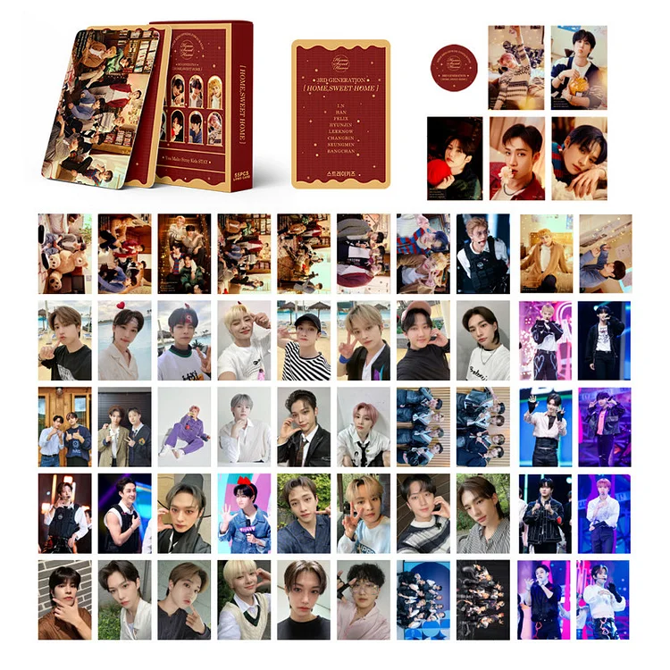 Stray Kids Photo Cards 55pcs Stray Kids 2023 The Suon New Album Photocard  Kpop Stray Kids Lomo Cards