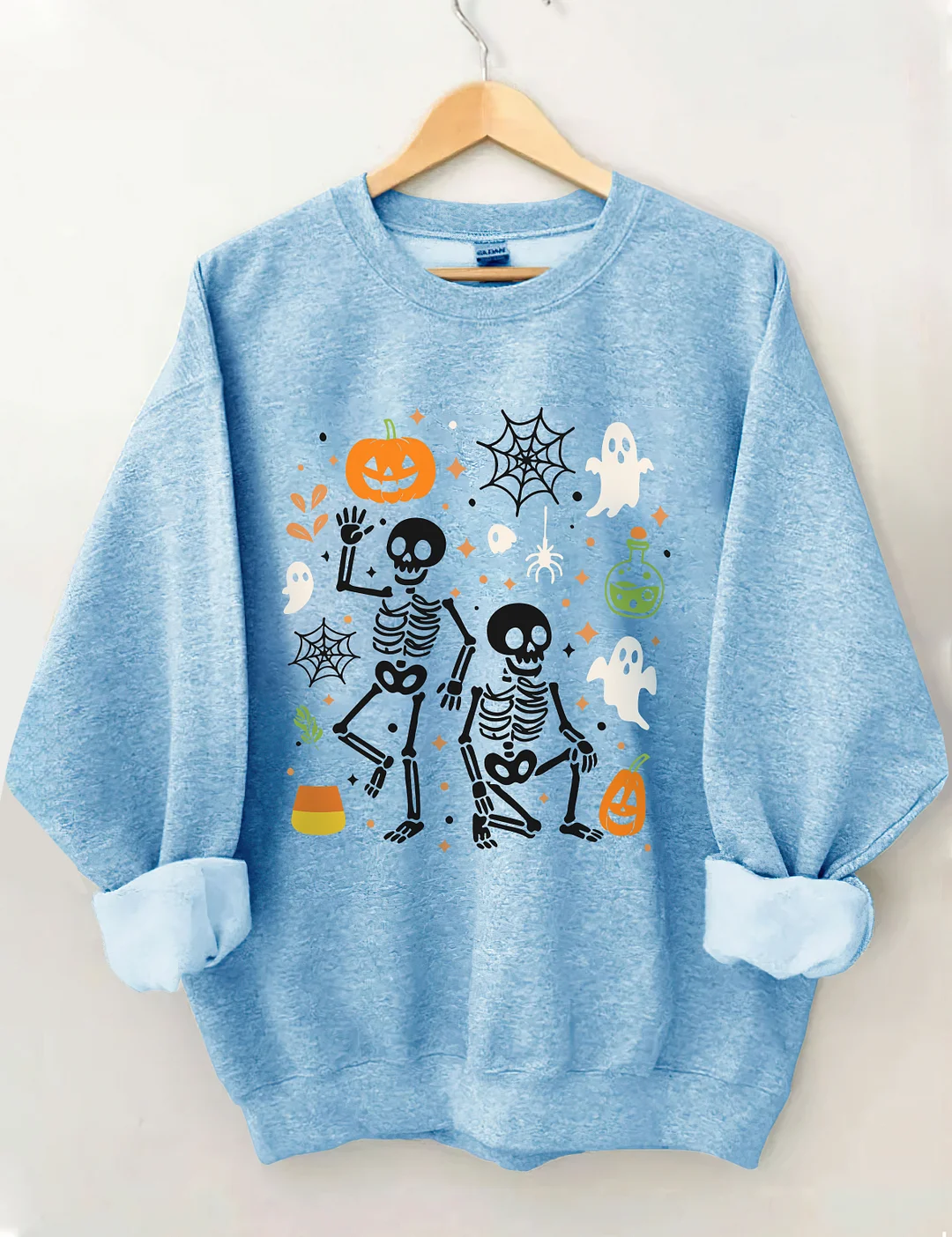 Slightly Subtle FDT Halloween Skeleton Sweatshirt