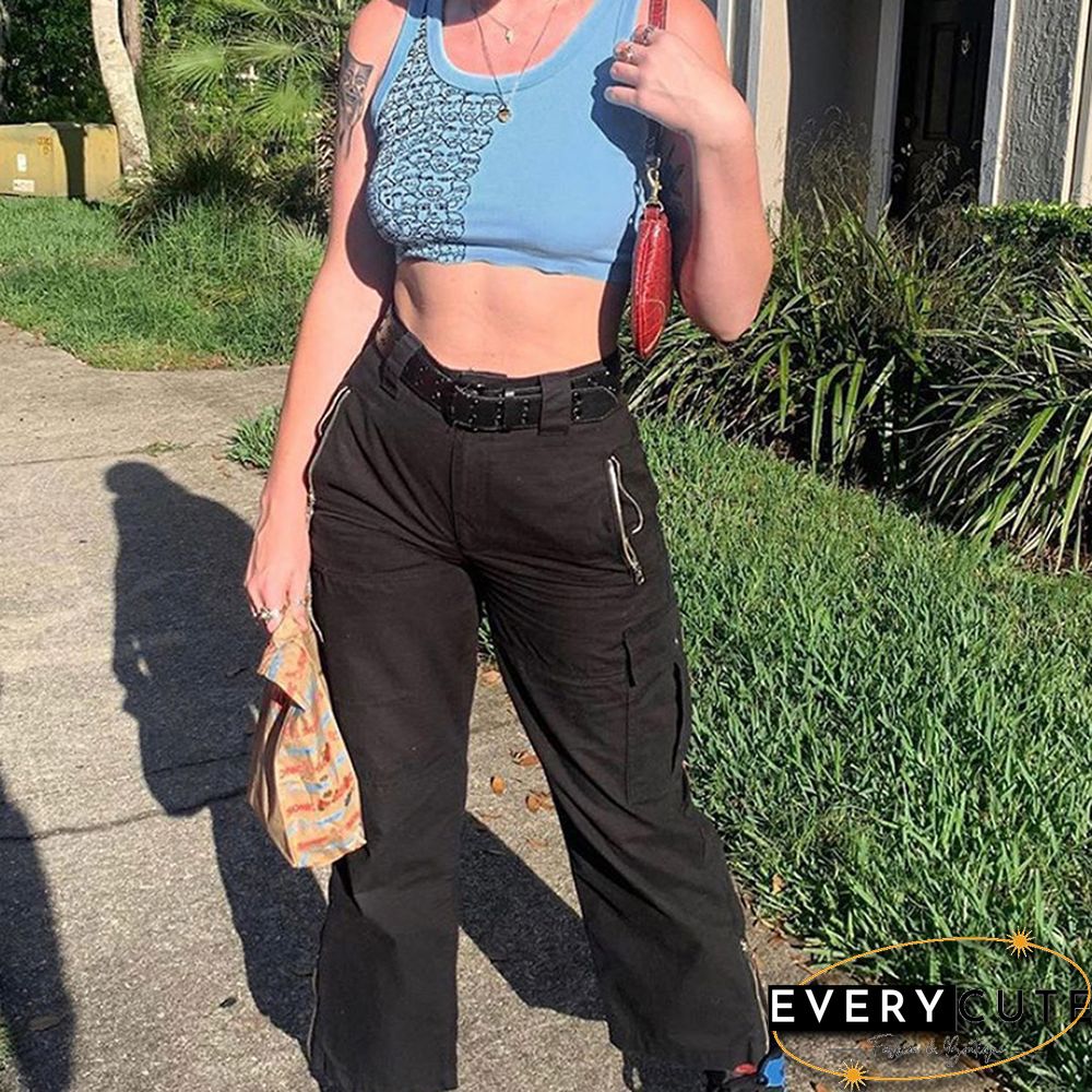 Fashion Trend Women Hot Skinny Vest Crop Tops Ladies Summer Sexy Stylish Pattern Casual Slim Fitting Sun Tops Tank Camisole