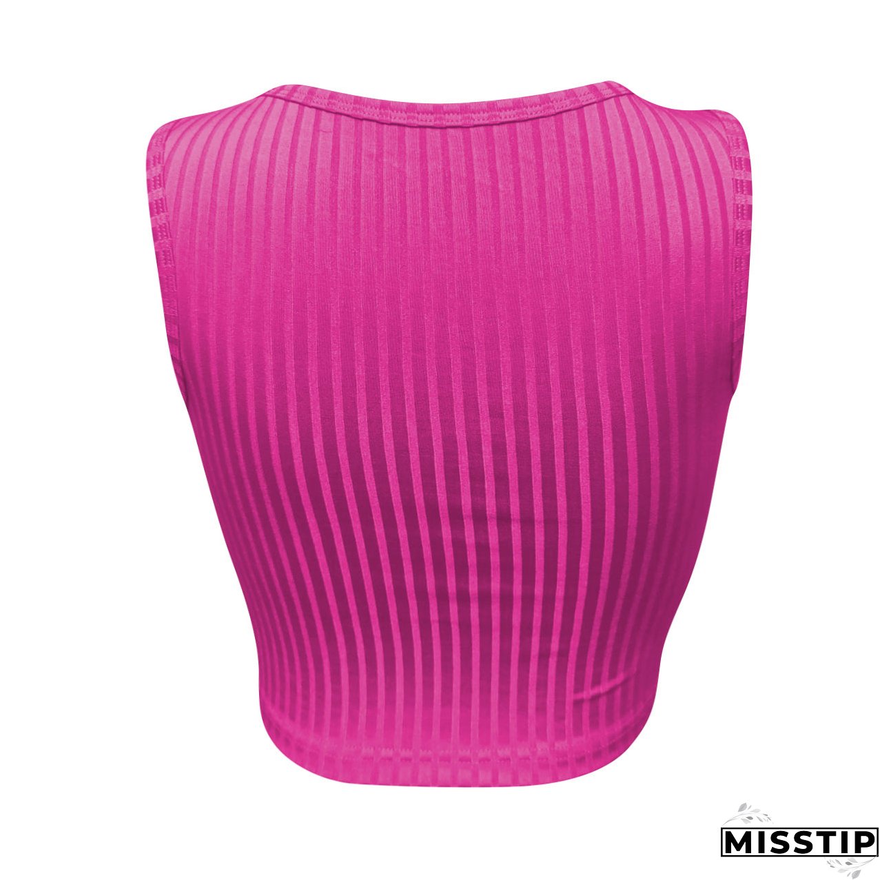 Women's Summer Casual Ribbed Tops Sexy Solid Color  Buttoned Vest