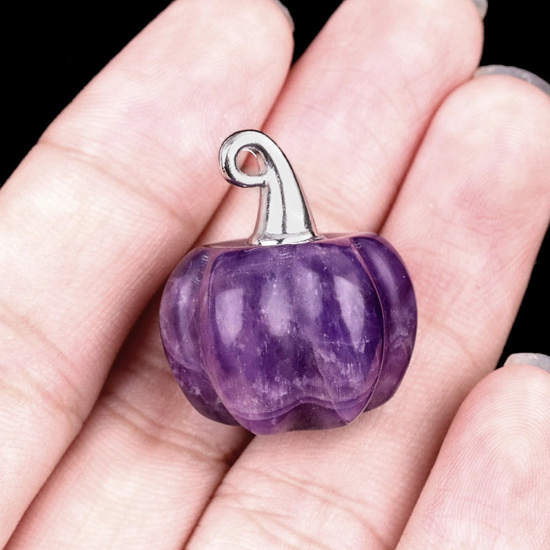 1 Piece 16*20mm Alloy Natural Stone Pumpkin Pendant Jewelry Accessories