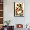 (40*60cm)Snowman - Round AB Drill Diamond Painting