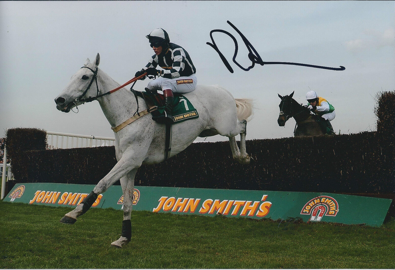 Richard JOHNSON SIGNED Jockey 12x8 Photo Poster painting AFTAL COA Autograph Grand National