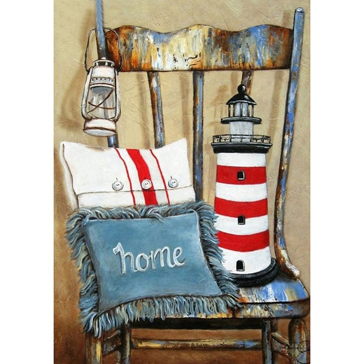 Ancient Chair  Full Round Diamond Painting 30*40cm