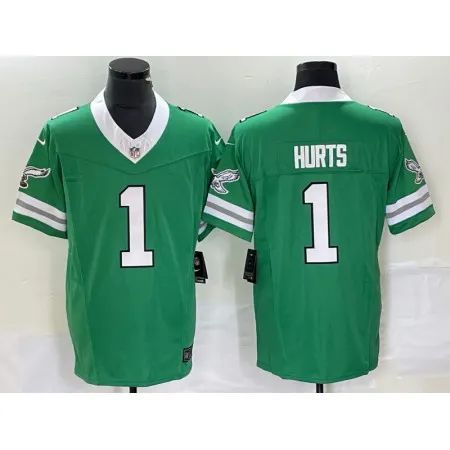 Men's Philadelphia Eagles #1 Jalen Hurts Green 2023 F.U.S.E. Vapor Untouchable Stitched Football Jersey KB5P