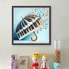 (US Local)Piano -11CT Stamped Cross Stitch Kit(45x45cm)