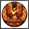 Phoenix-14CT Stamped Cross Stitch 40*40cm tapestrymarket