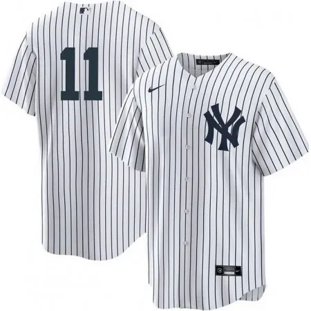 Men's New York Yankees #11 Anthony Volpe White Cool Base Stitched Baseball Jersey EU1Q