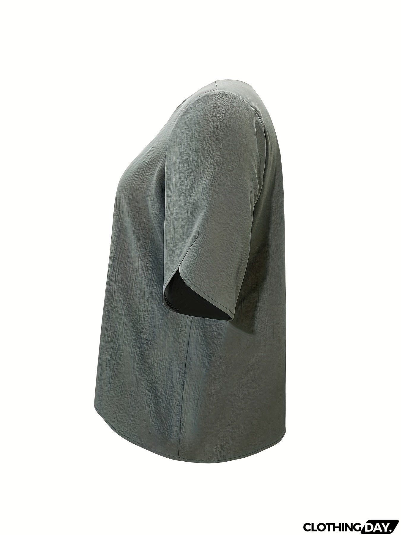 Plus Size Open Front Half Sleeve Cardigan