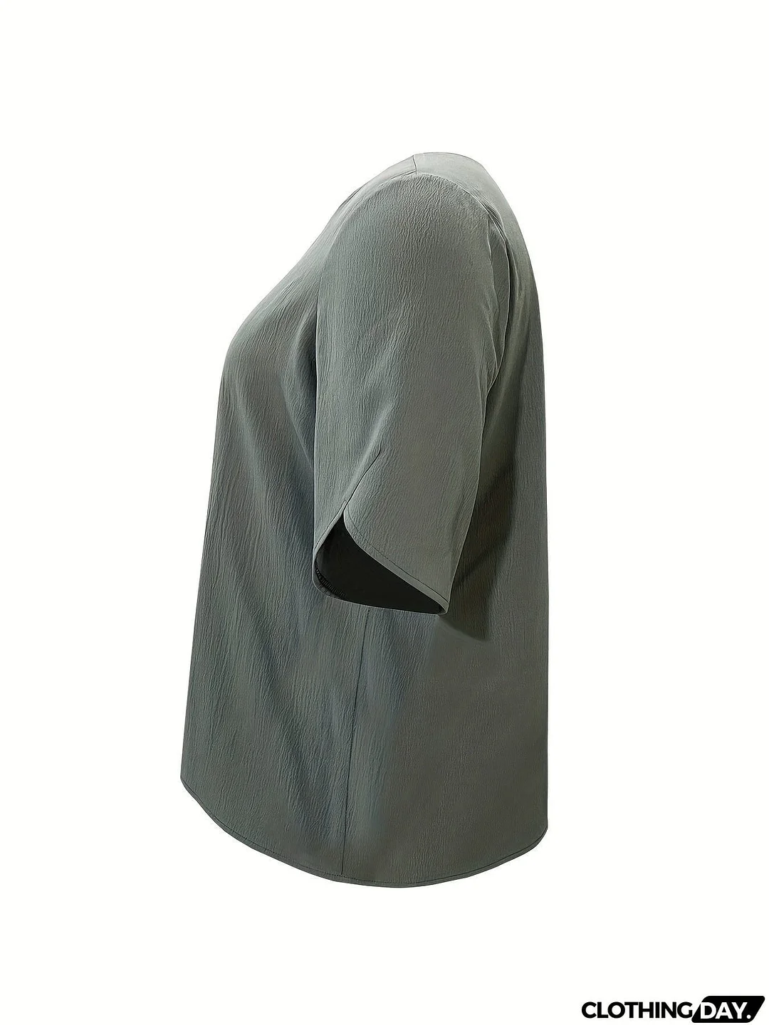 Plus Size Open Front Half Sleeve Cardigan