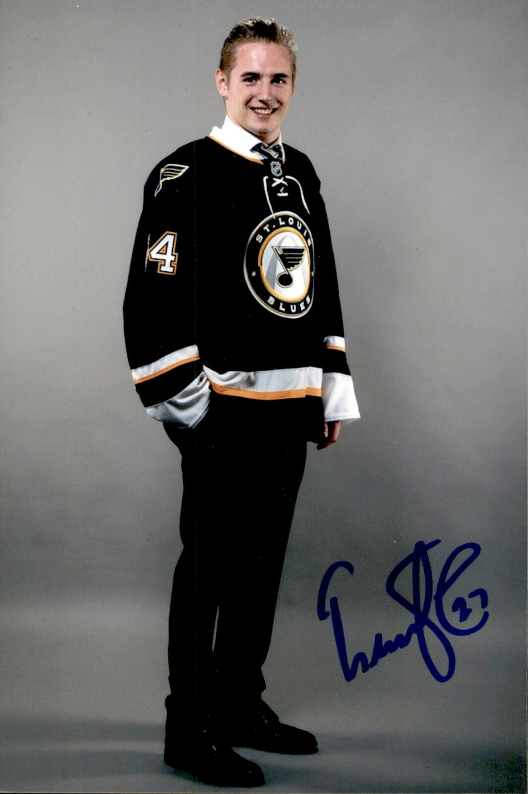 Ivan Barbashev SIGNED 4x6 Photo Poster painting ST LOUIS BLUES #5