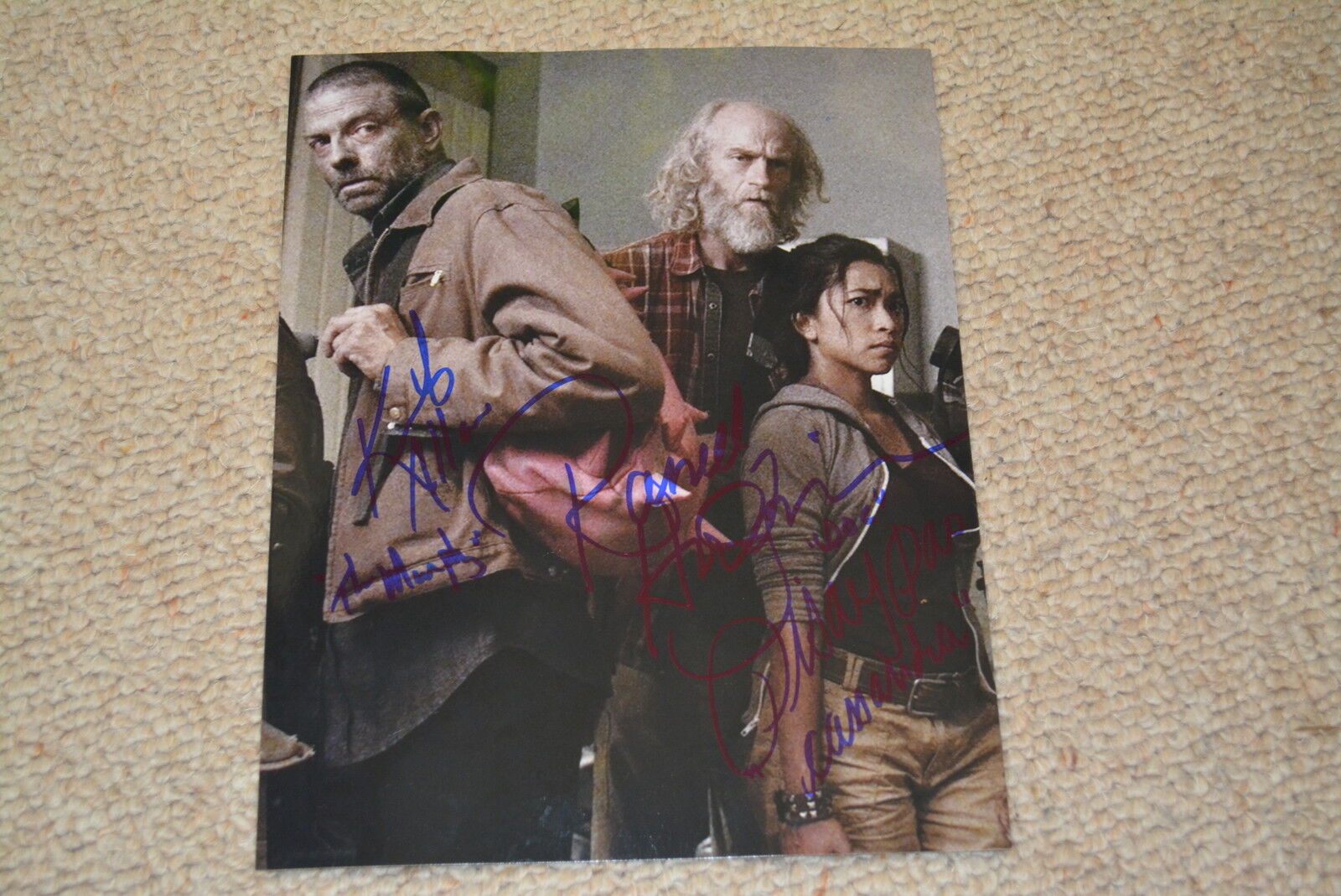 RUSSELL HODGKINSON , PISAY PAO & KEITH ALLAN signed autograph In Person Z NATION