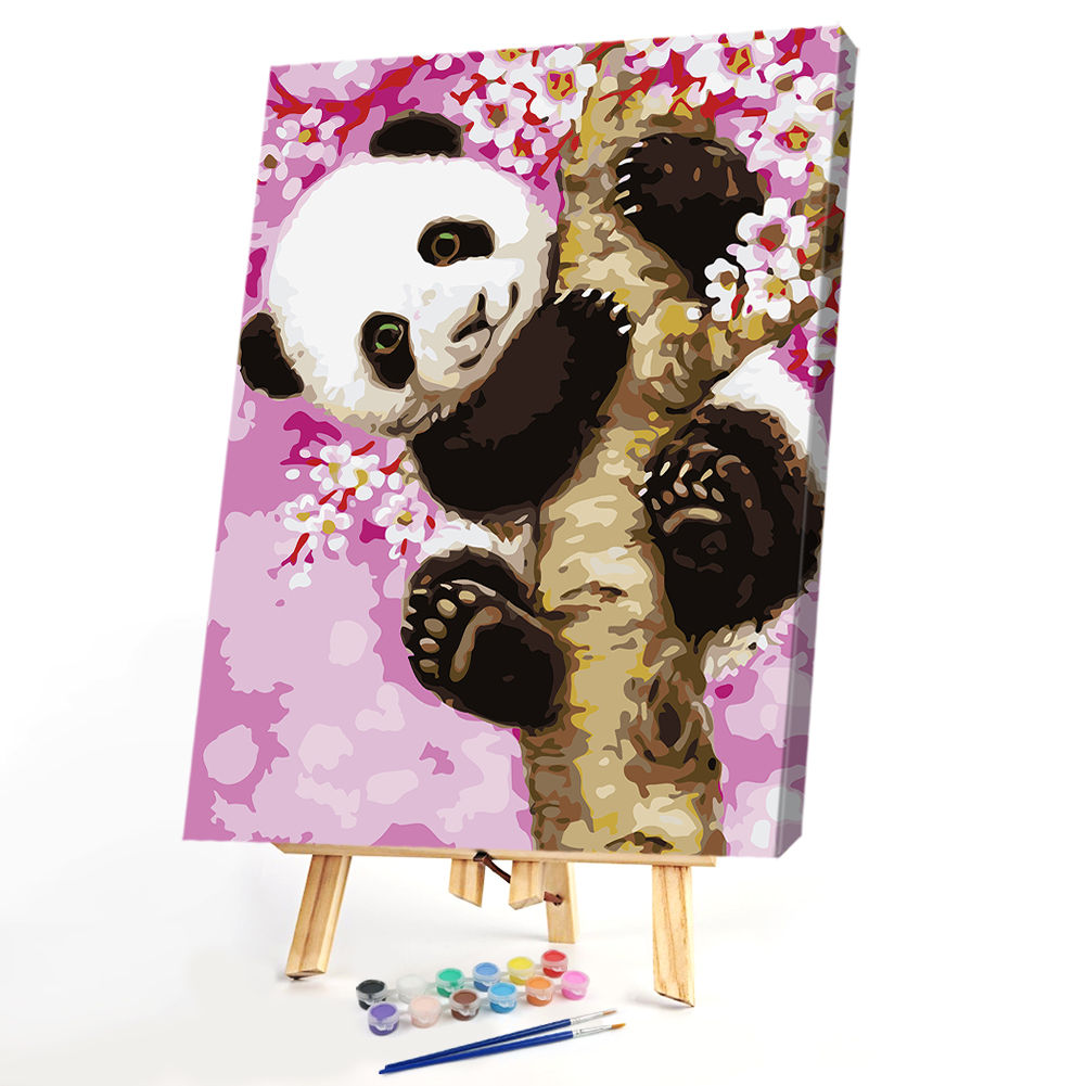

40*50CM Paint By Numbers-Panda On the Tree, 501 Original