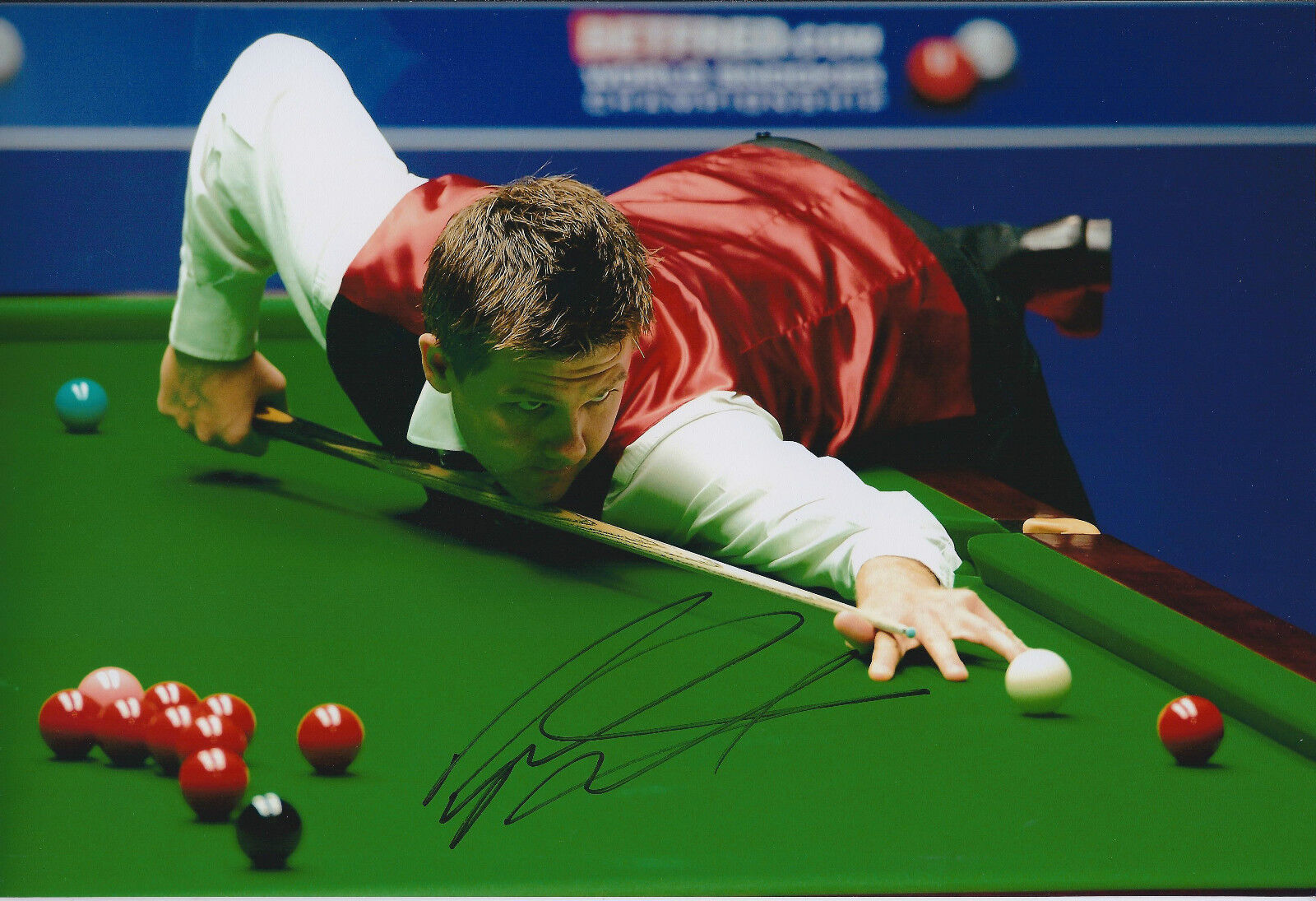 Ryan DAY AUTOGRAPH 12x8 Signed Photo Poster painting AFTAL COA SNOOKER 2014 Sheffield Crucible