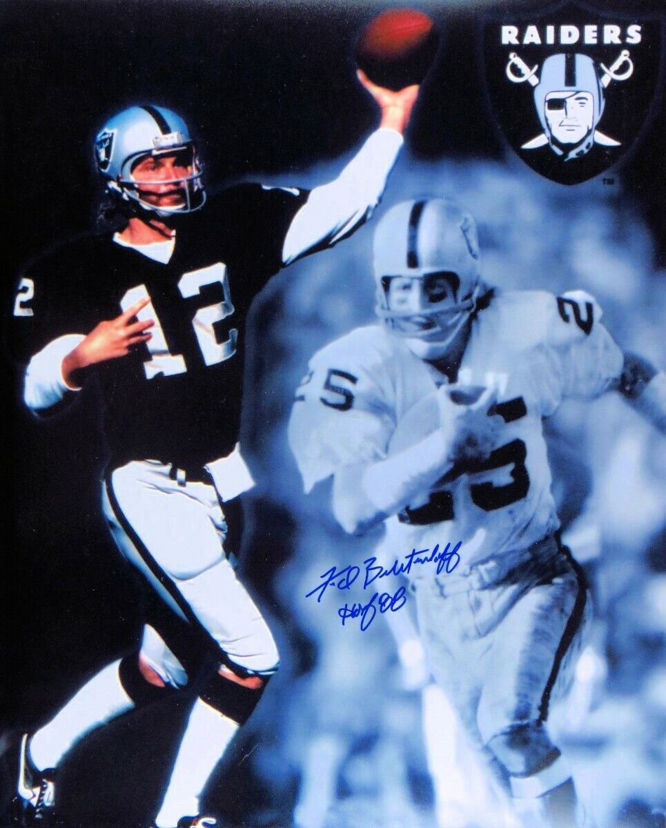 Fred Biletnikoff Signed Autographed 16X20 Photo Poster painting Raiders Inscribed HOF 88