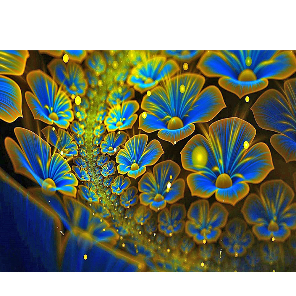 

Fluorescent Flower - Round Drill Diamond Painting - 45*30CM, 501 Original