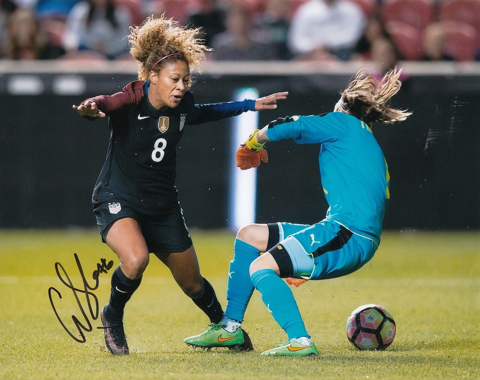 CASEY SHORT signed *CHICAGO RED STARS* SOCCER 8X10 Photo Poster painting (TEAM USA) W/COA #3