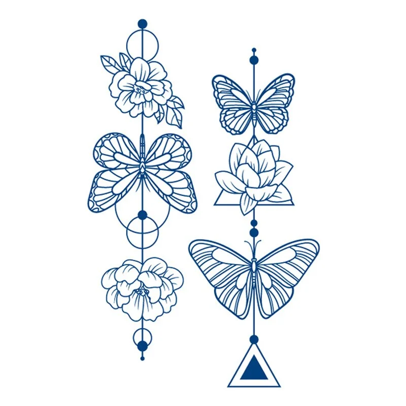 Juice Ink Tattoos Body Art Lasting Waterproof Temporary Tattoo Sticker Scorpion Snake Tatoo Arm Fake Sun Tatto Women Men