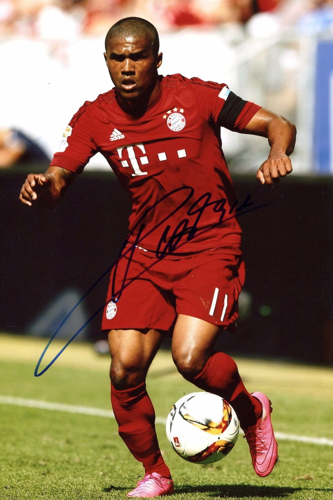 SOCCER Douglas Costa FC BAVARIA MUNICH autograph, In-Person signed Photo Poster painting