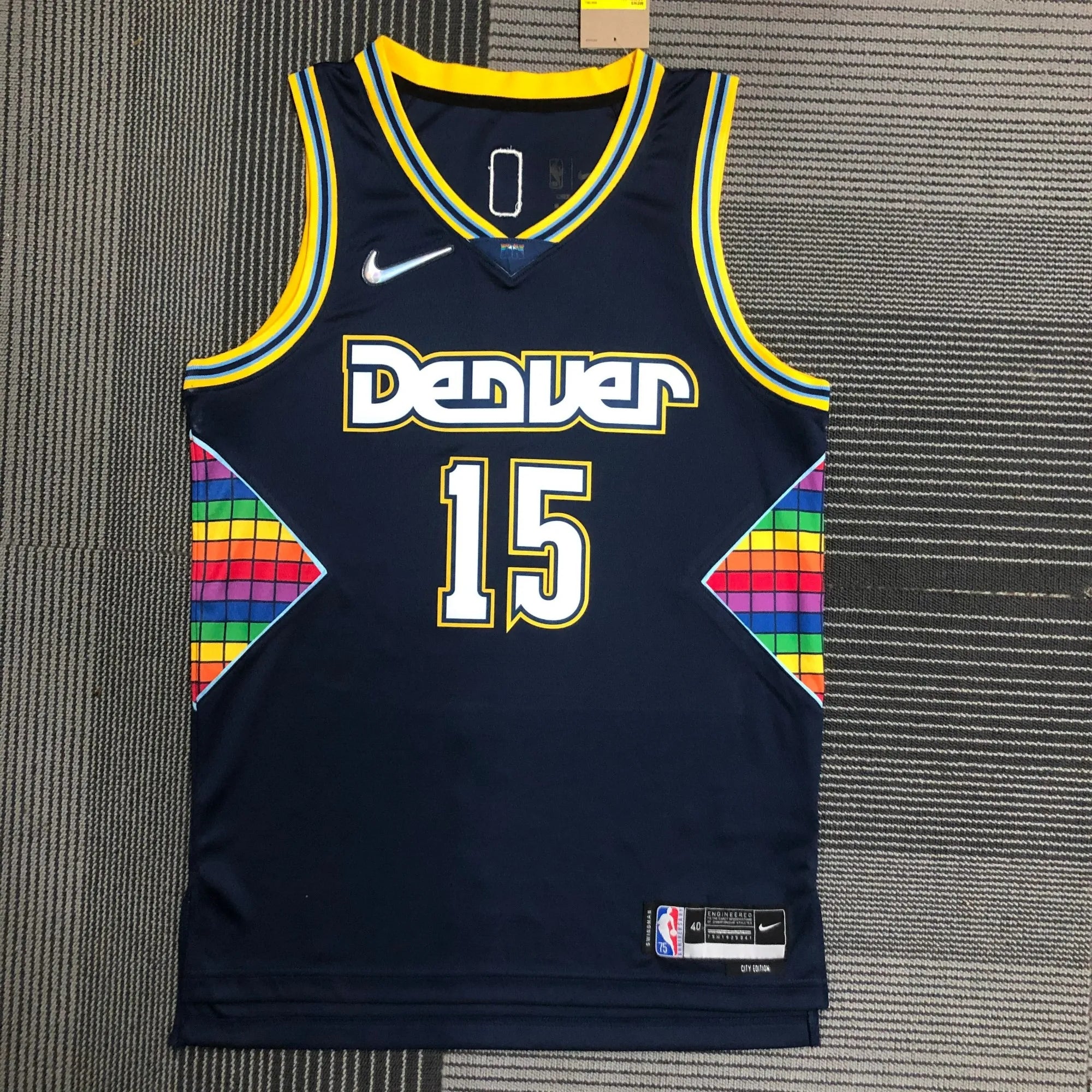 Maillot Denver Nuggets 15 JOKIC NBA Basket Maillot De Fou, site maillot de foot pas cher