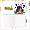 (US Local)6PCS DIY Diamond Art Greeting Cards Halloween Designs for Celebrations (H033)