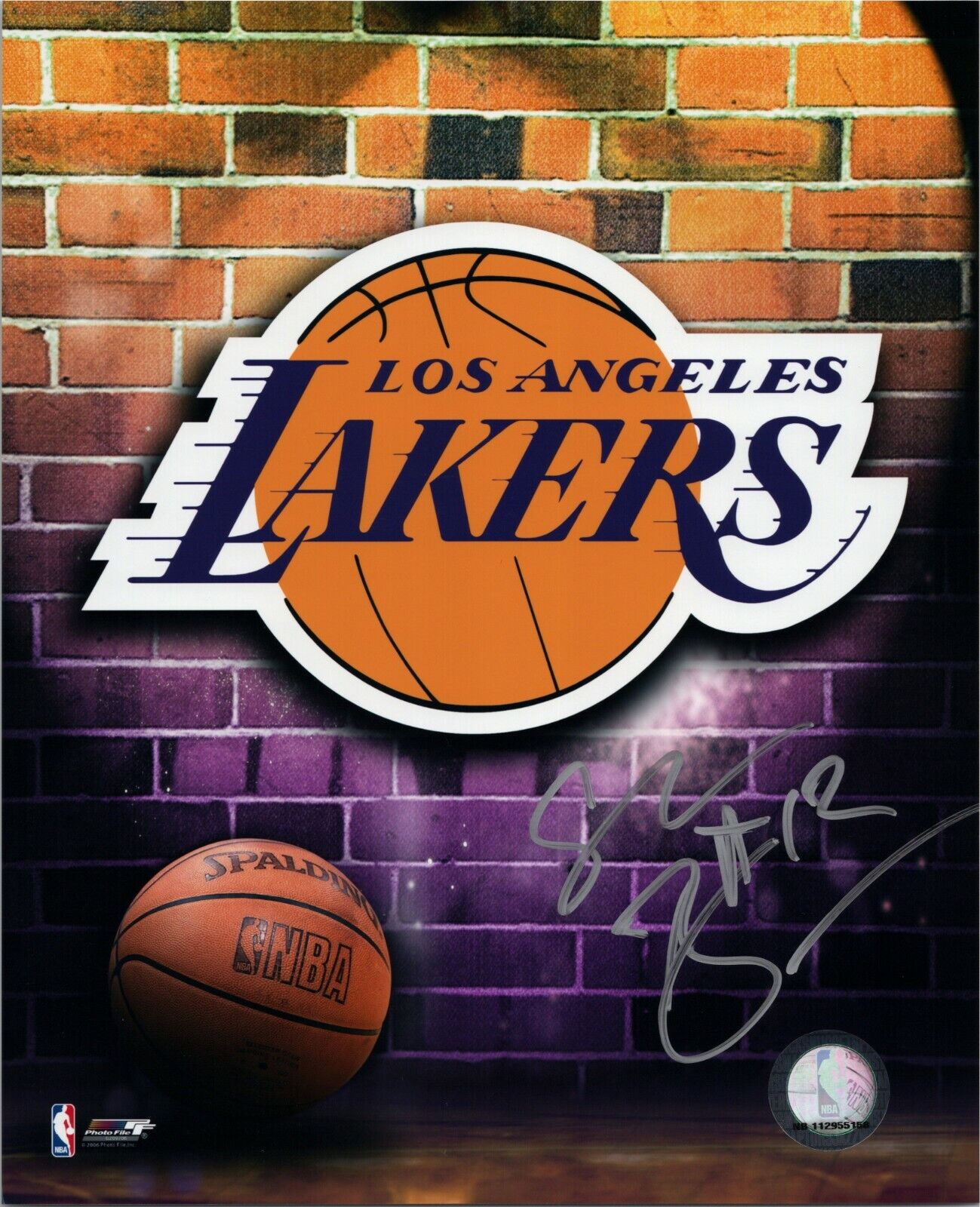 ~~ SHANNON BROWN Authentic Hand-Signed LA LAKERS