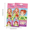Autocollants de puzzle DIY visage de princesse/animal/dinosaure