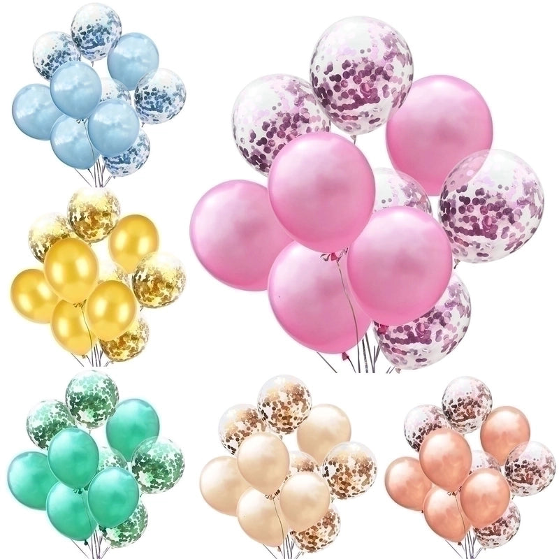 Birthday Solid Color Emulsion Party Balloons 10 Pieces