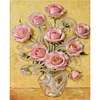 Diamond Painting-DIY Special Shaped Drill Pearl Painting Pink Rose(35x45cm)