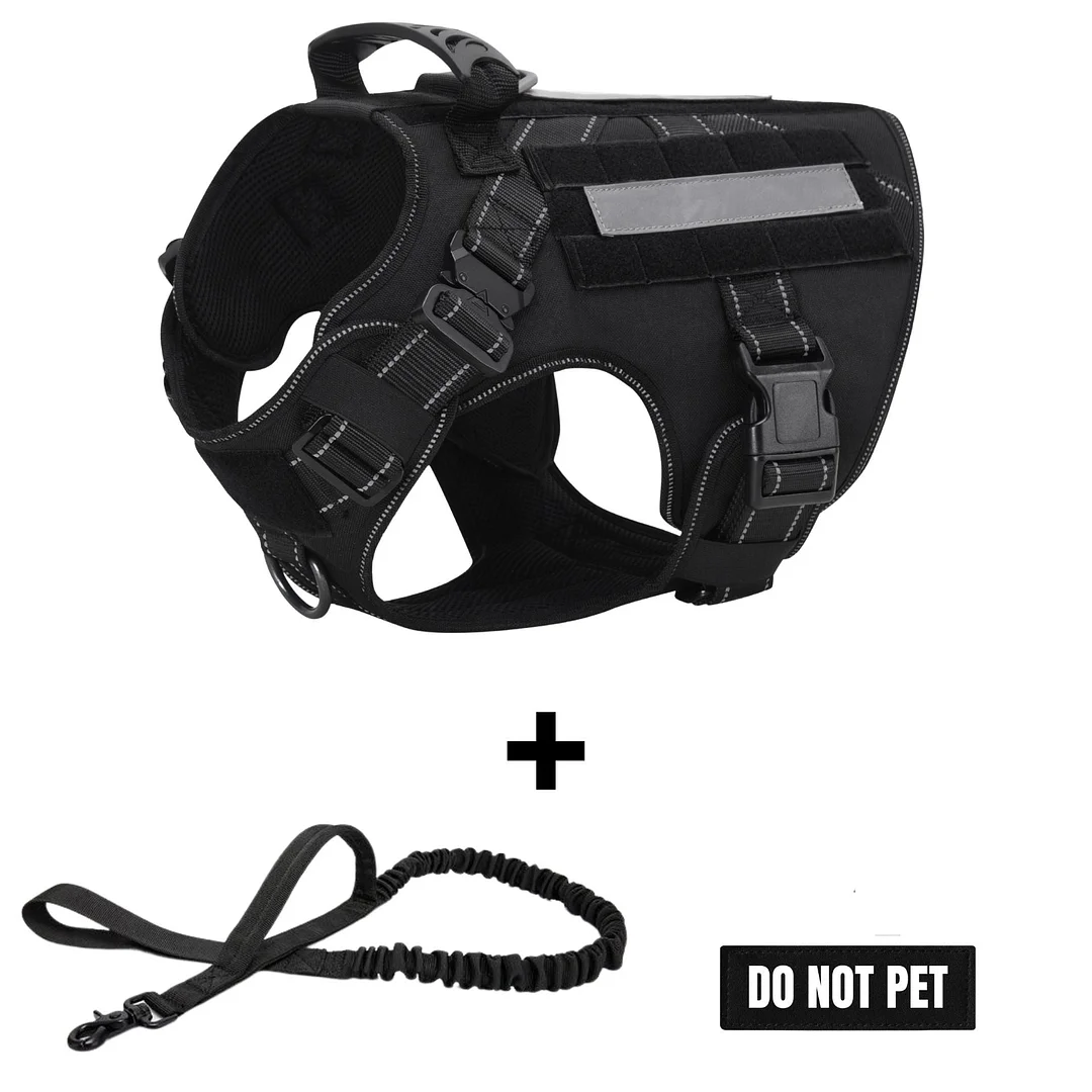 Custom K9 Military No-Pull Tactical Dog Harness Vest Set