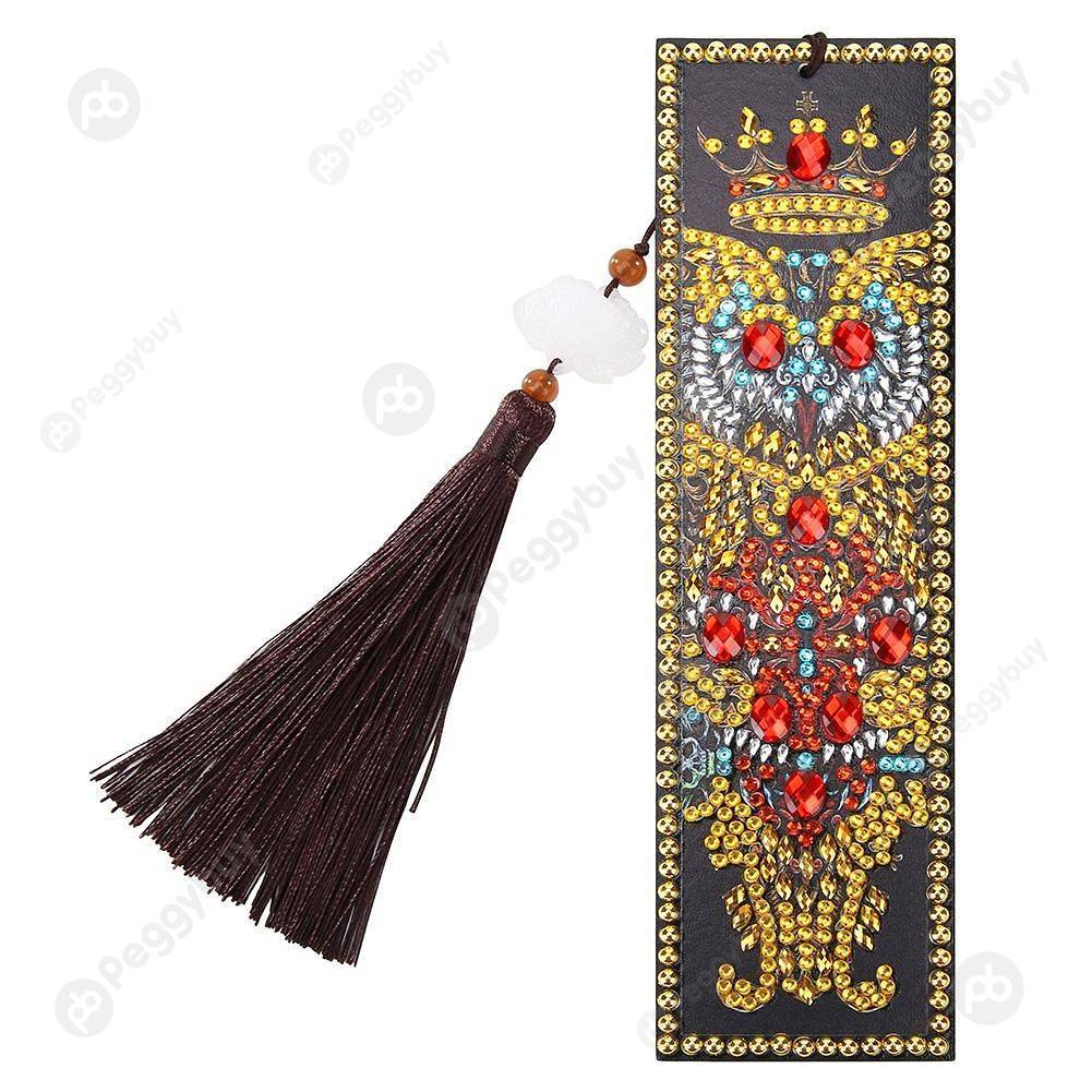 

Owl-DIY Creative Diamond Tassel Bookmark, 501 Original