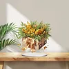 (US Local)Flower Double Sided Effect Table Top Diamond Painting Desktop Ornaments Kit (Christmas)