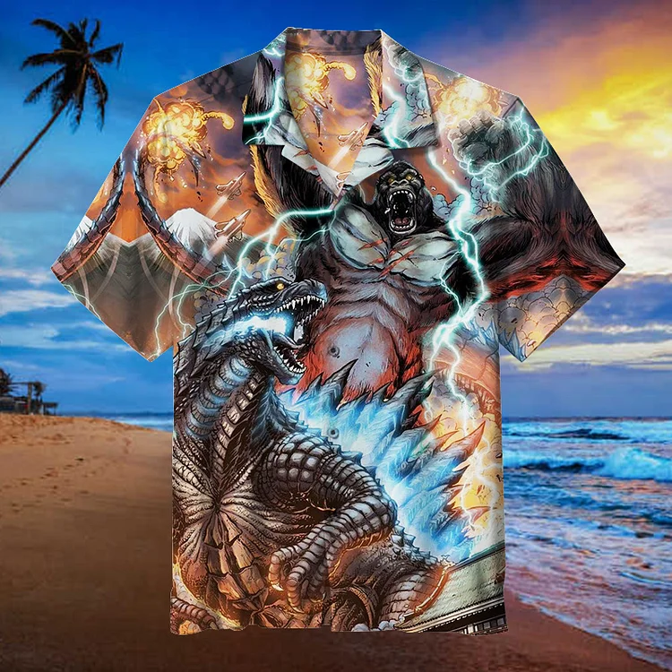 Godzilla VS. Kong | Unisex Hawaiian Shirt
