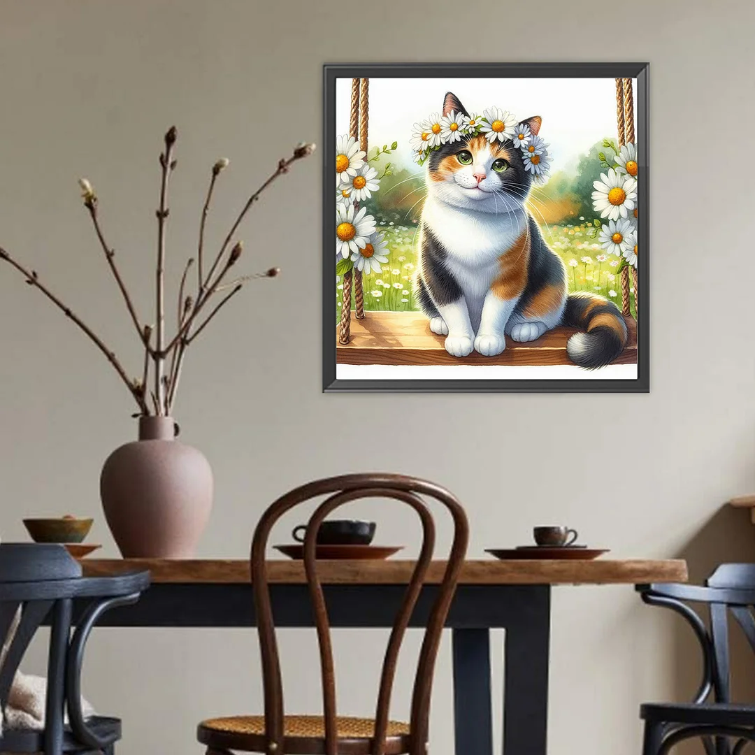 Diamond Painting - Full Round Drill - Cat(Canvas|Canvas|40*40cm)