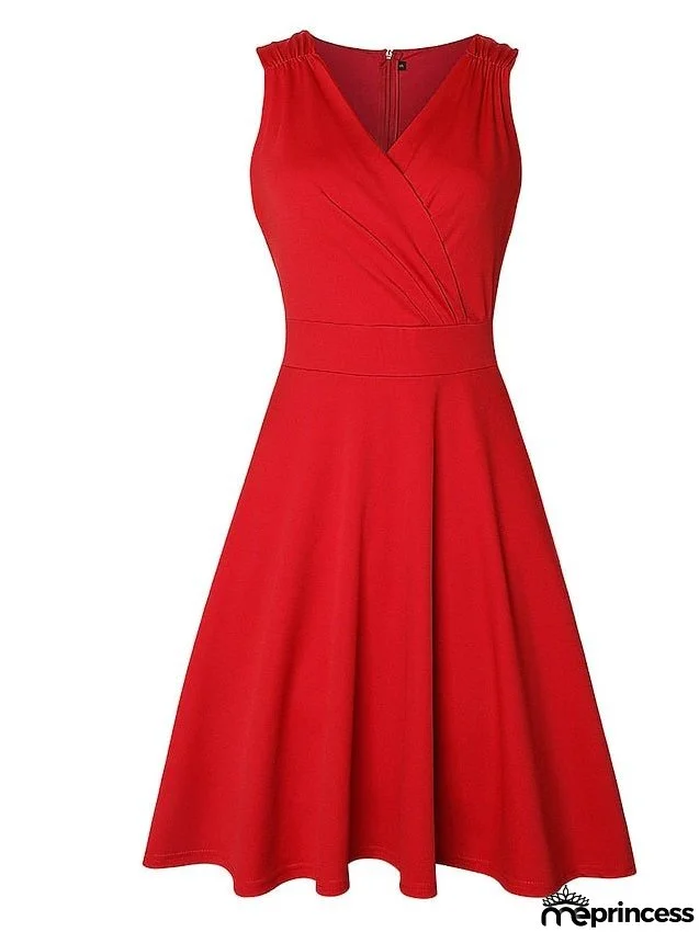 Work Dress Black Dress Semi Formal Dress Fashion Mini Dress Ruched Print V Neck Sleeveless Leopard Slim Leopard Black Wine Spring Summer S M L XL XXL for Women