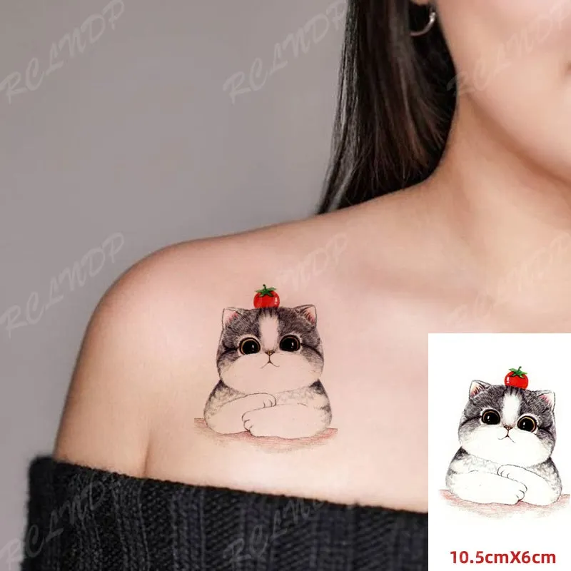 Waterproof Temporary Tattoo Sticker Lovely Cartoon Dinosaur Moon Star Cloud Tatto Flash Tatoo Fake Tattoos for Kids Men Women