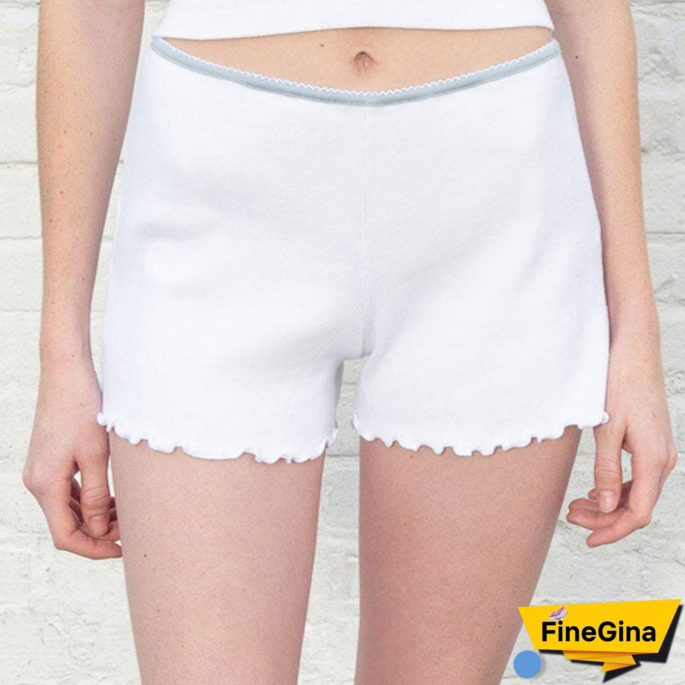 Retro Patchwork Ribbed Cotton Tops Women Summer Sweet Ruffle Square Collar Sleeveless Bow
