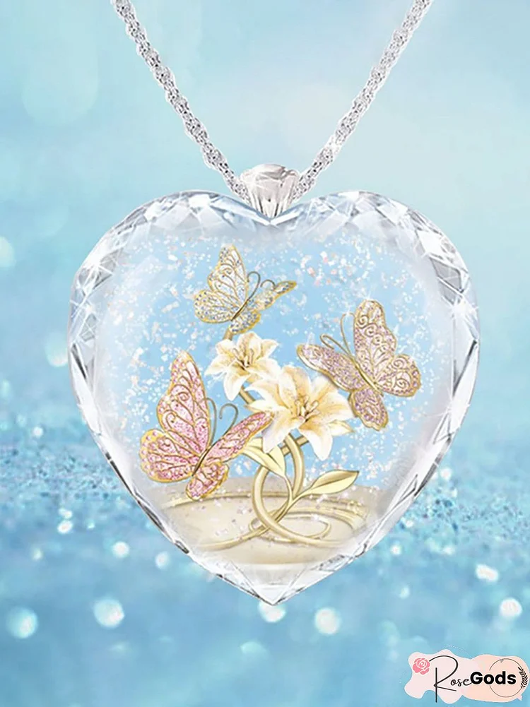 Crystal Butterfly Necklace