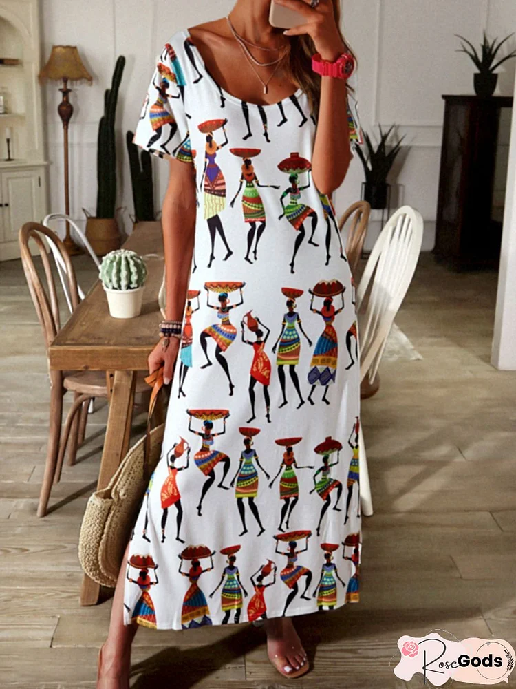 Short Sleeve Casual Knitting Dress