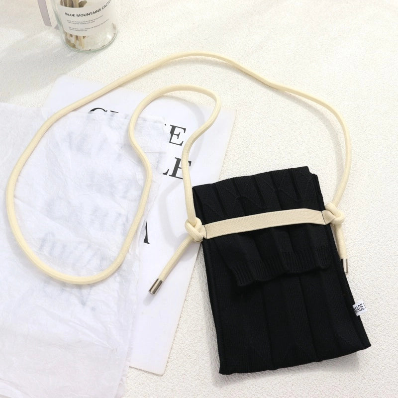 Women’s Small Polyester Solid Color Streetwear Square Flip Cover Shoulder Bag