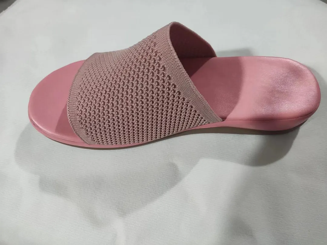 Breakj Breakj Summer New Large Size Women's Shoes Casual Flying Shoes Soft Polyurethane Lightweight Flat-Bottomed Slippers Women