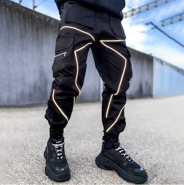 Reflective Casual Sports Overalls Techwear Shop