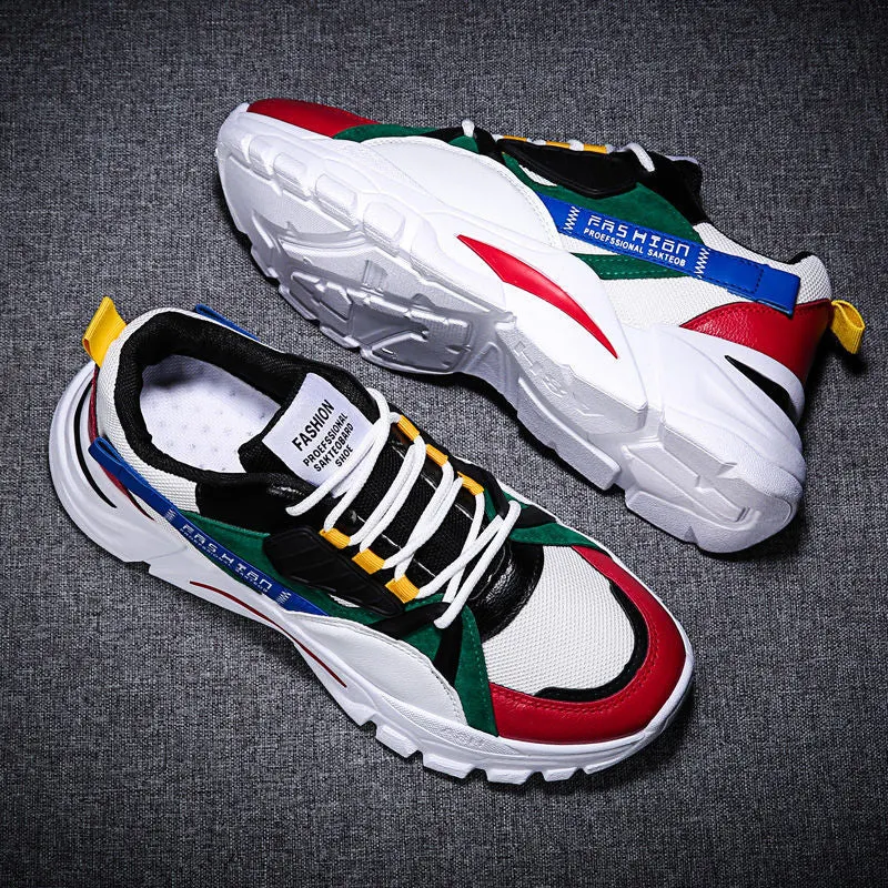 Men's Shoes Spring 2021 Trendy Sports Casual Borad Shoes Versatile Summer Breathable Sneakers Running Daddy Tide Shoes