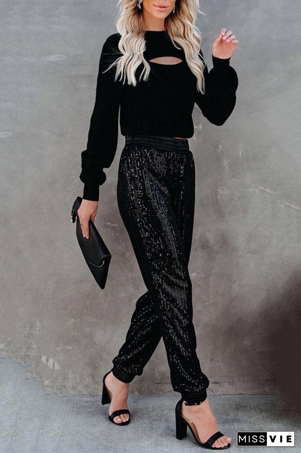 Show Your Sparkle Sequin Joggers